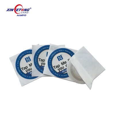 NFC STICKER ANTI-METAL NTAG215 30MM ROUND-On Metal NFC  Tag